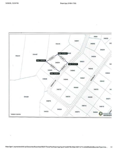 Oversized House Lot, Serenity Lane, Frank Sound Road