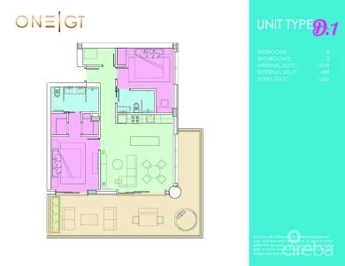 ONE|GT RESIDENCES - UNIT 624